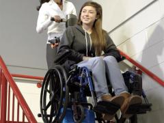 Stair caterpillars for wheelchair users 