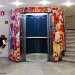 Colorful elevator