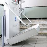Platform lift folded