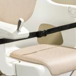 Seat lift protection safety belt