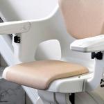 Stair lift on marble stairs