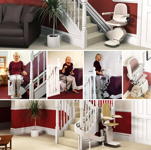 Stairlift single-family house