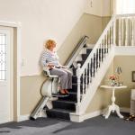 Stairlift in operation