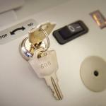 Keylock on outdoor stair lift
