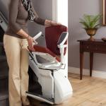 Folding ThyssenKrupp stairlift