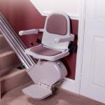 Used stairlift with rail